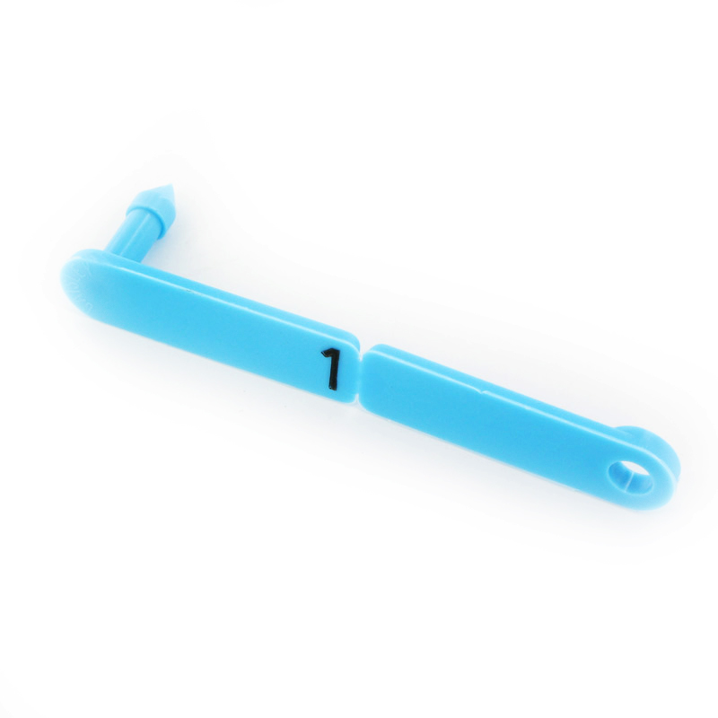 Rototag oormerk genummerd blauw 51-100