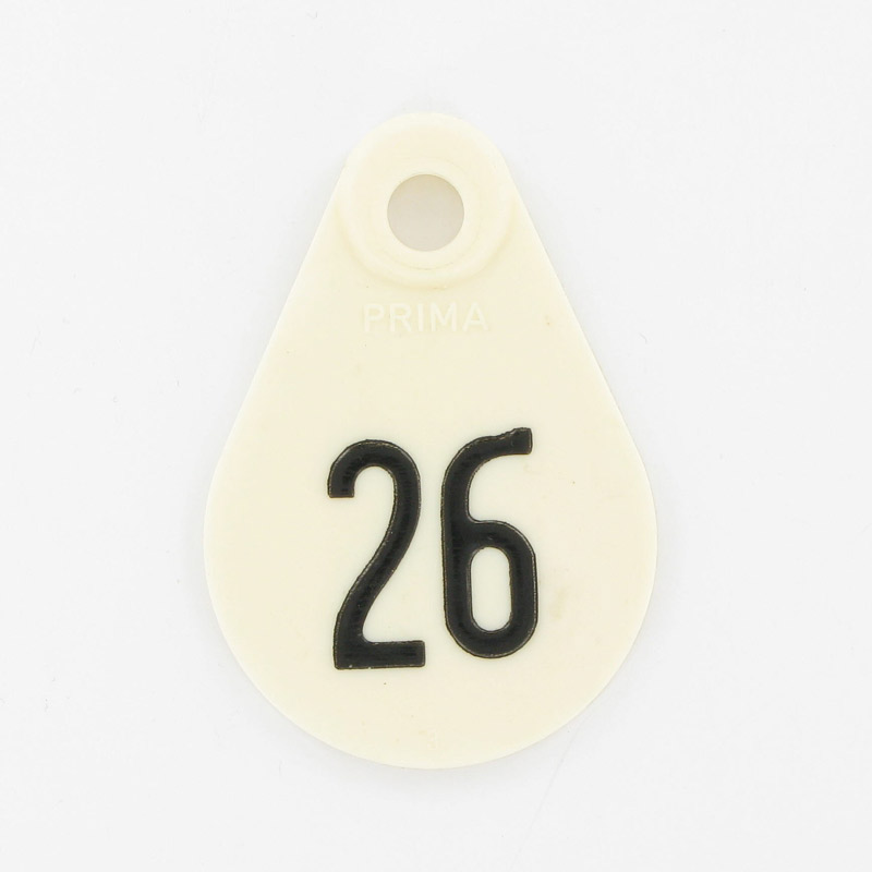 Nekplaatje genummerd wit nr. 64