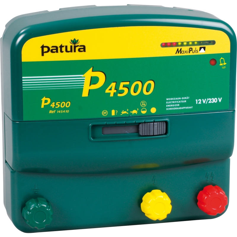 Patura p4500 schrikdraadapparaat 230v/12v met veiligheidsbox en aardpen