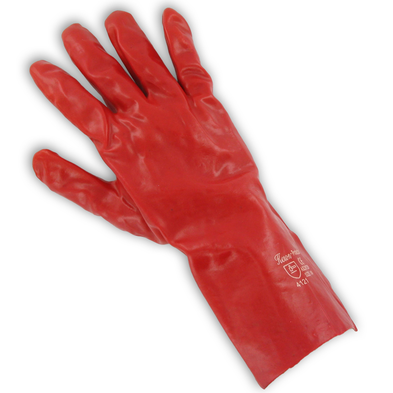 Handschoen KERON ROOD pvc 35cm XL (10) Handschoen KERON ROOD pvc 35cm XL (10)