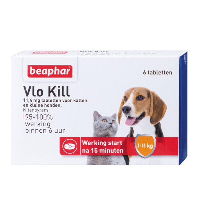 Beaphar Vlo Kill+ Kat & Hond 6 tabletten