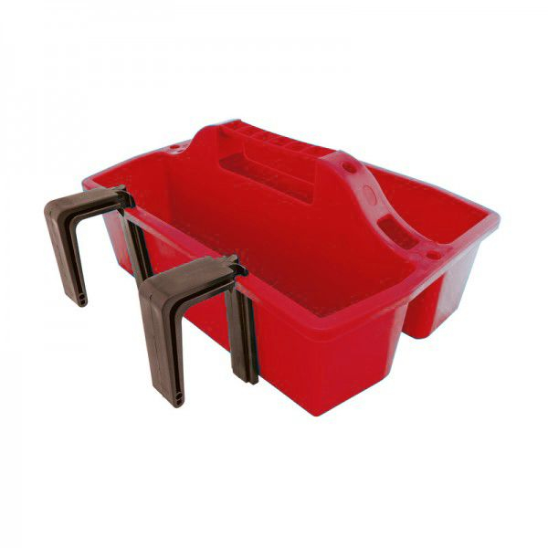 Draagbak met ophanghaak rood Draagbak met ophanghaak rood