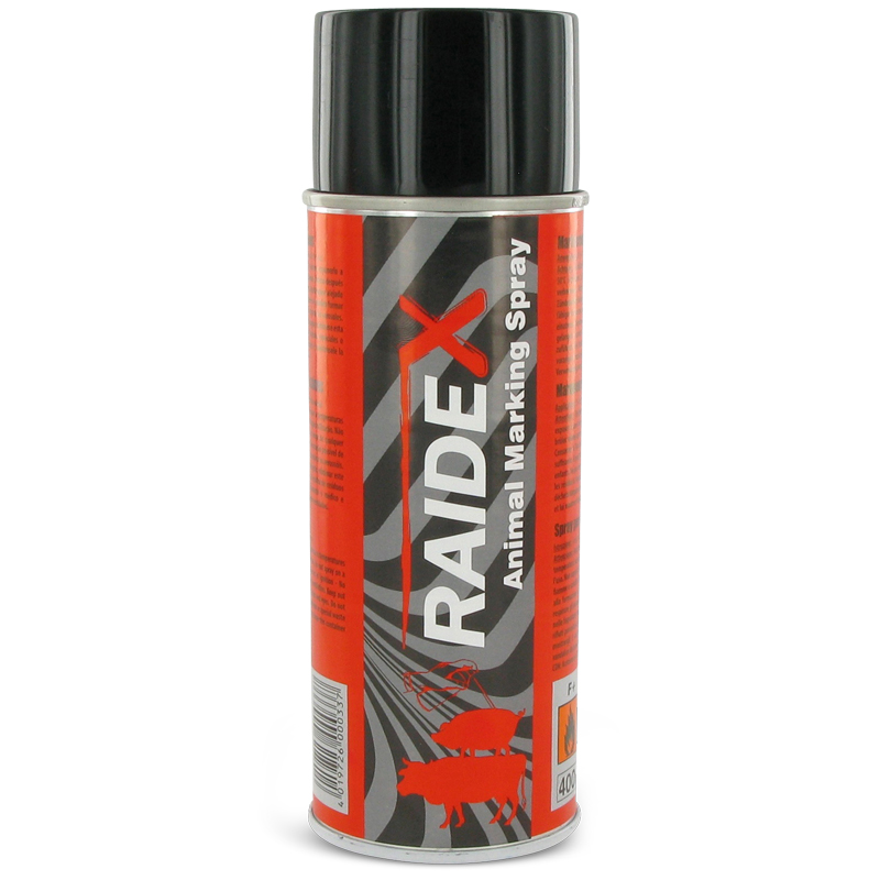 Merkspray Raidex Rundvee & Varkens 400ml rood