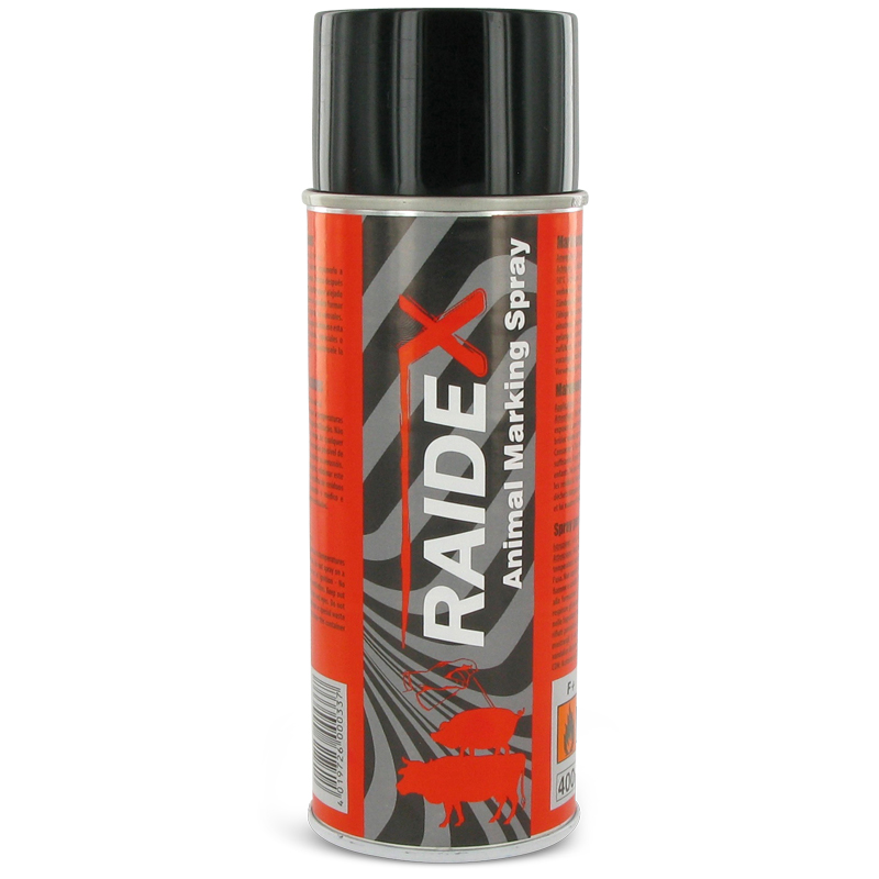 Merkspray Raidex Rundvee & Varkens 400ml rood
