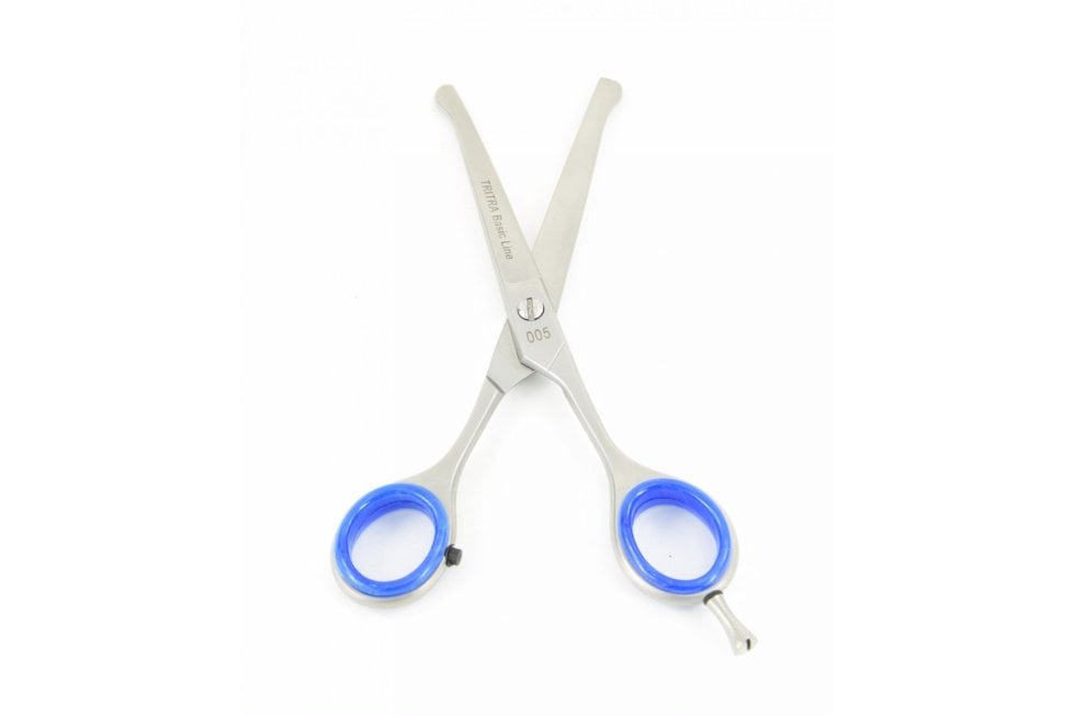 Tritra Trimschaar stompe punt gebogen (15,5cm) 005