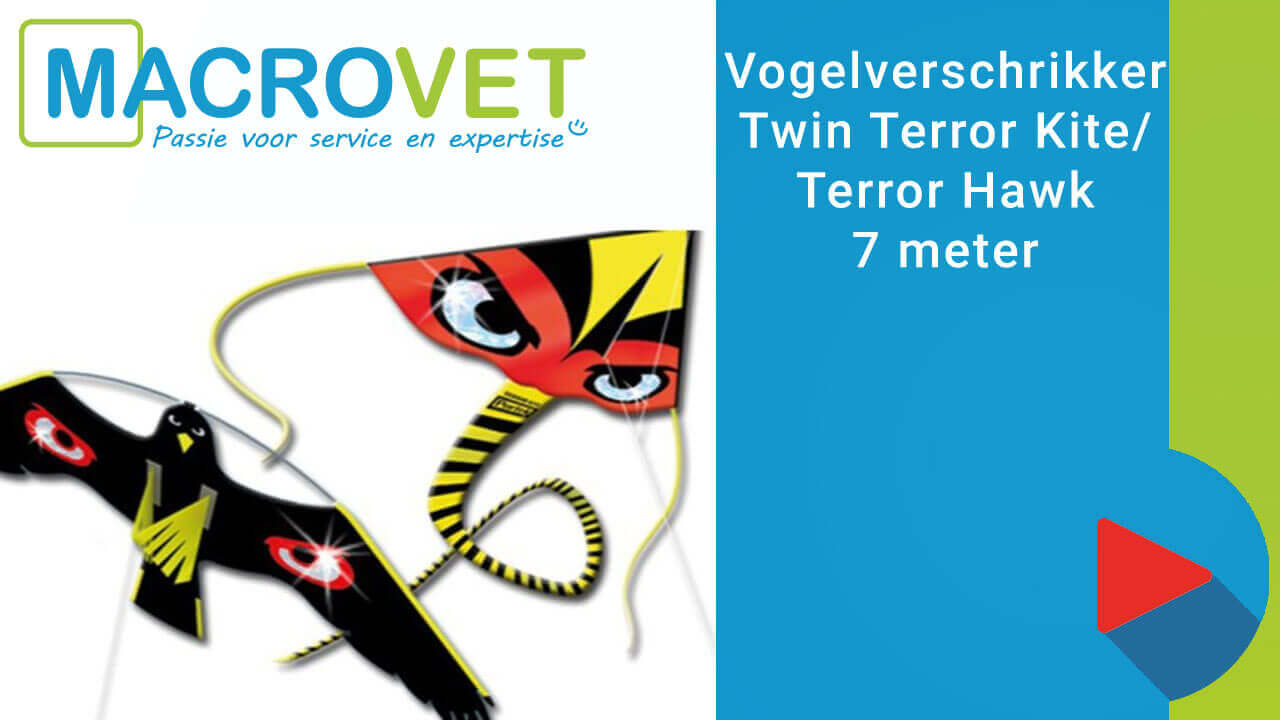 Twin - Terror Kite en Terror Hawk 7 meter