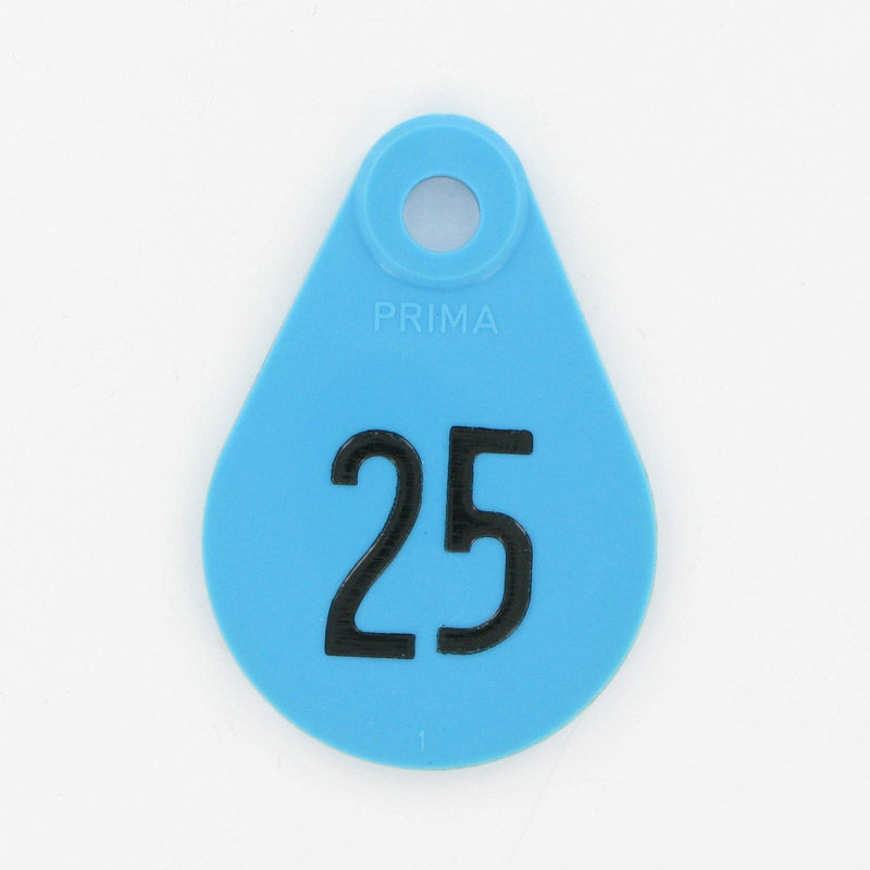 Nekplaatje genummerd blauw nr. 86