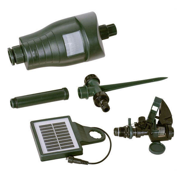 Ketrop Watersproeier met bewegingsmelder en zonnepaneel Ketrop Watersproeier met bewegingsmelder en zonnepaneel