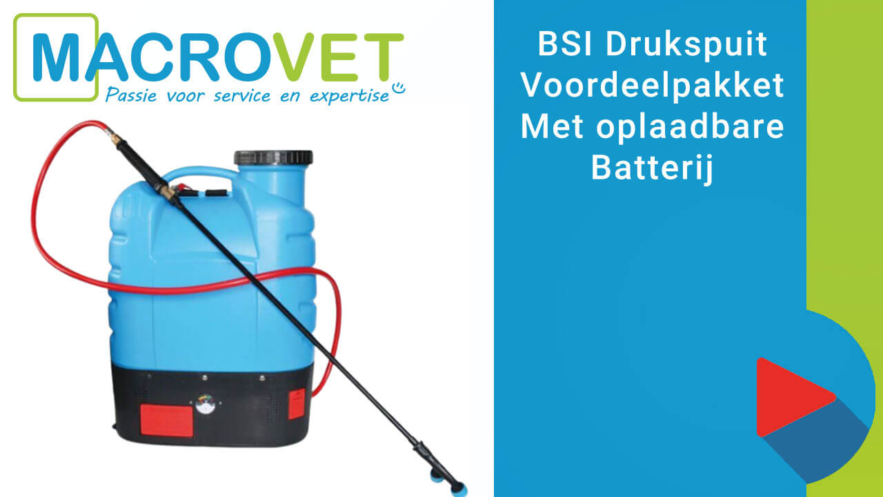 Drukspuit BSI voordeelpakket met oplaadbare batterij