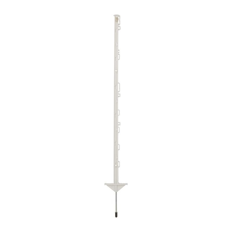 Schrikdraadpaal Pulsara pro 105cm wit 10st