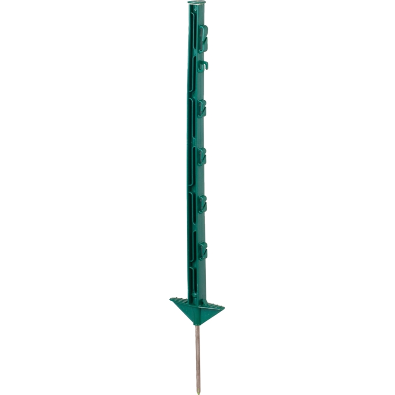Patura kunststof paal groen 73cm met 5 draadhouders 10st