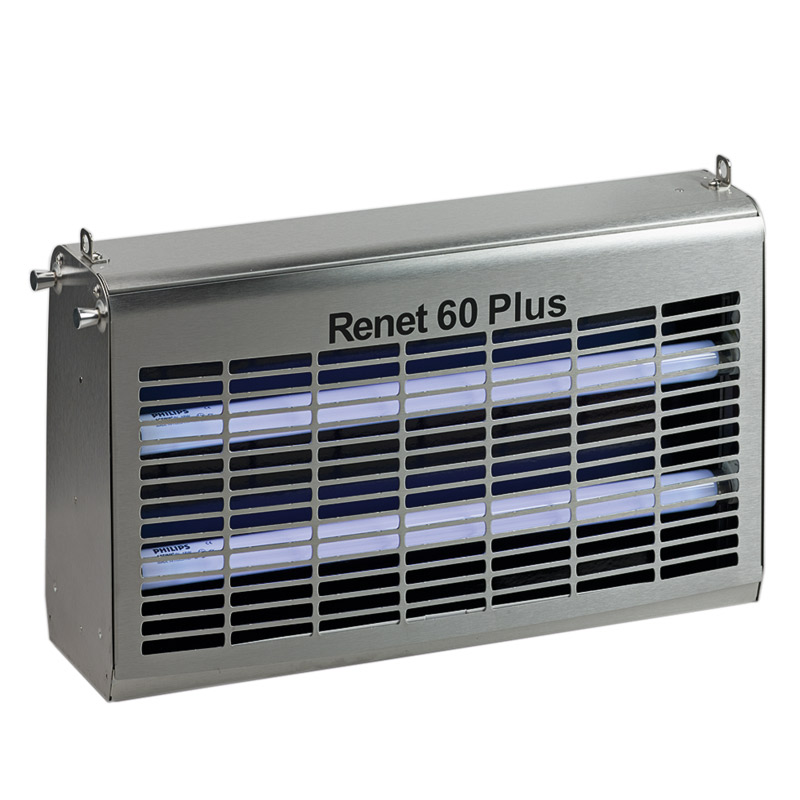 Insect-O-Cutor Renet-60 rvs PlusLight 2 x 15 Watt 160m²