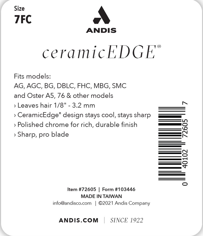 Andis CeramicEdge™ 7fc 3.2 mm