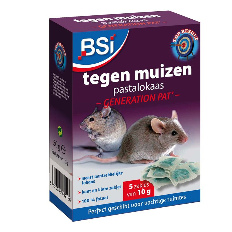 BSI Pasta tegen muizen 5x10g