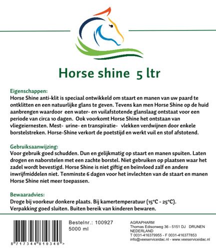 Horse-Shine navulling 5 liter Horse-Shine navulling 5 liter
