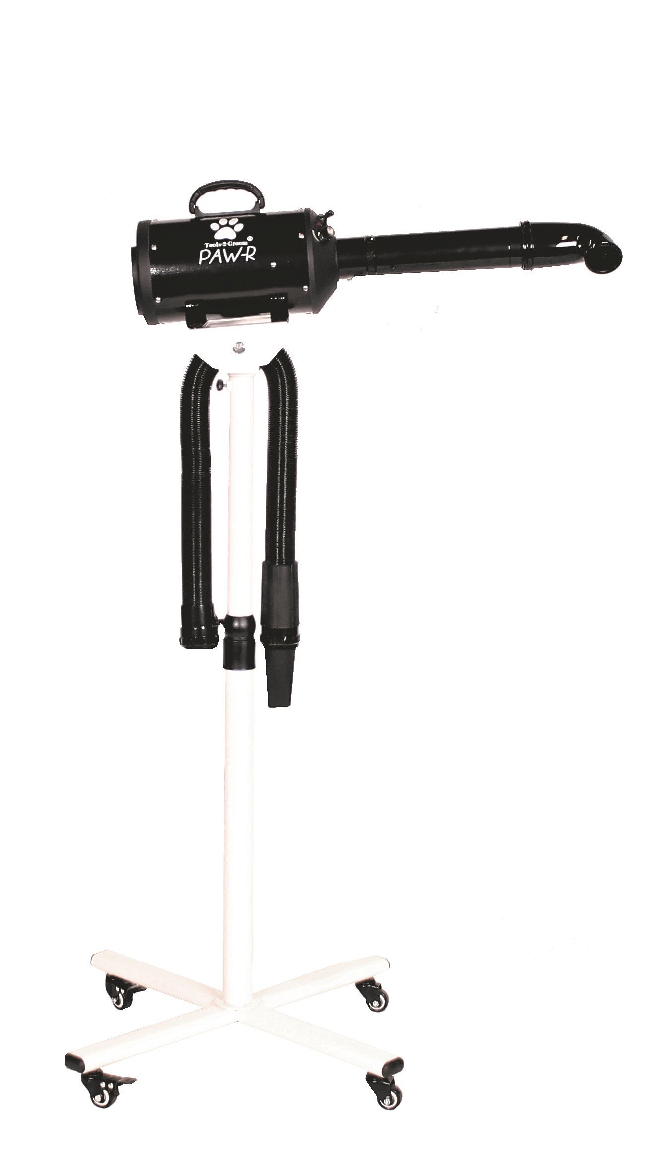 Tools-2-Groom Waterblazer Paw-R zwart op statief 