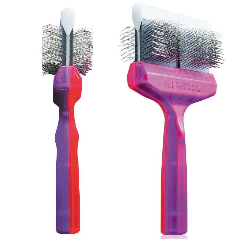 Activet Duo Paars/Rood Tuffzappercoater & Mat Zapper Enkel of Dubbel | Pluk & Ontwol borstel
