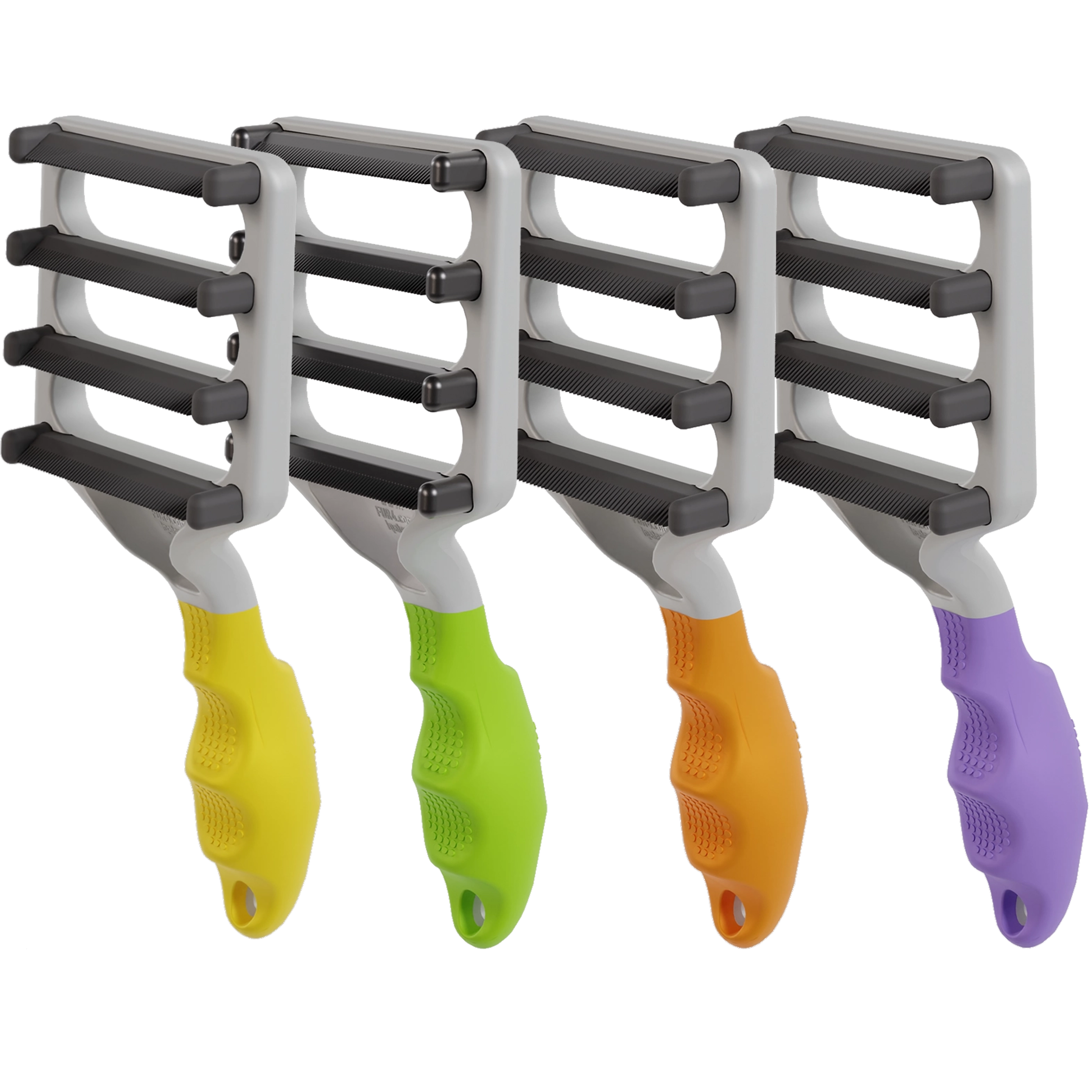  FUR4 Compleet voor katten Geel + Paars en honden Groen + Oranje