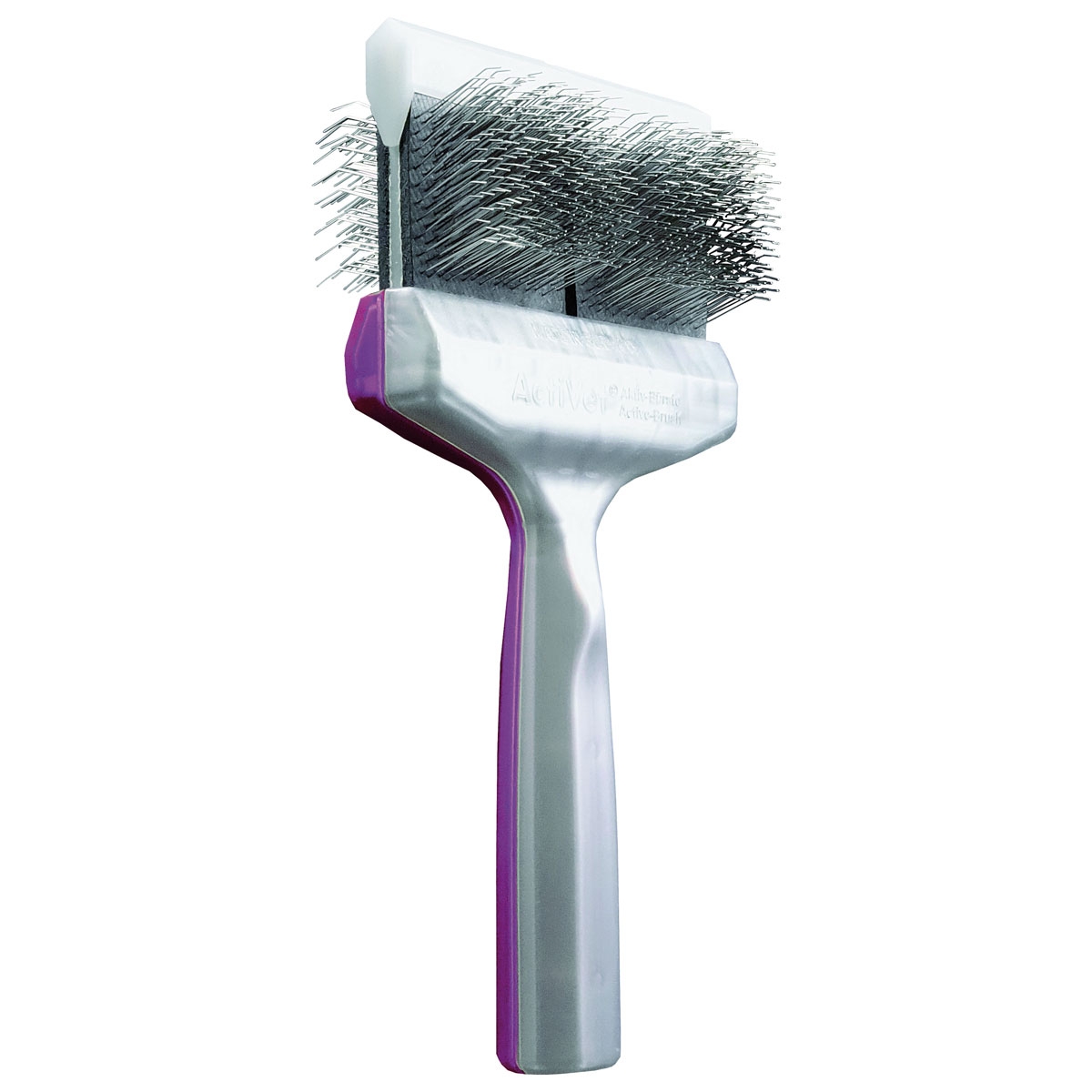 Activet Duo Paars/Zilver Tuffinischcoater & Grabber Dubbel | Pluk & Ontwol borstel