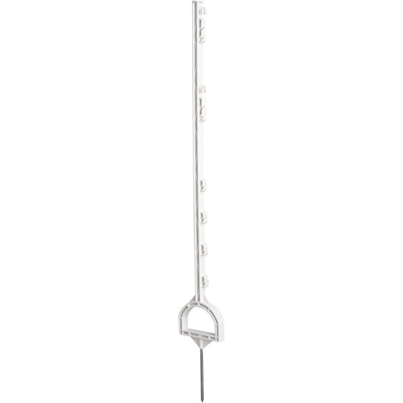 Patura stijgbeugelpaal wit voor lint of draad 115cm met 6 draadhouders 10st
